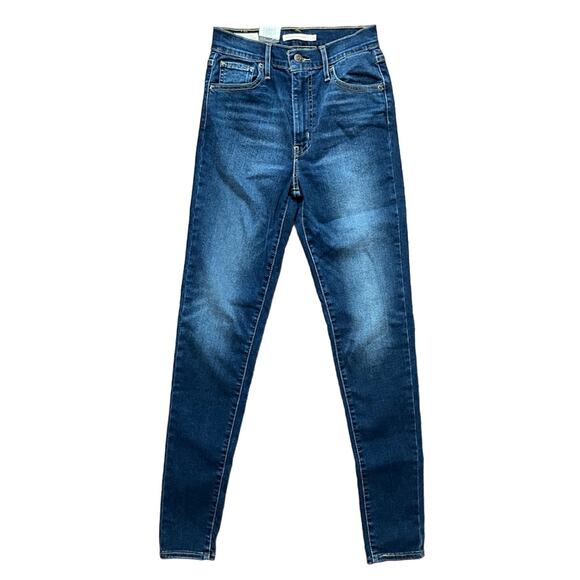 NWT LEVI'S Premium Mile High Super Skinny Jeans in Dark wash SZ 26 - Picture 12 of 12